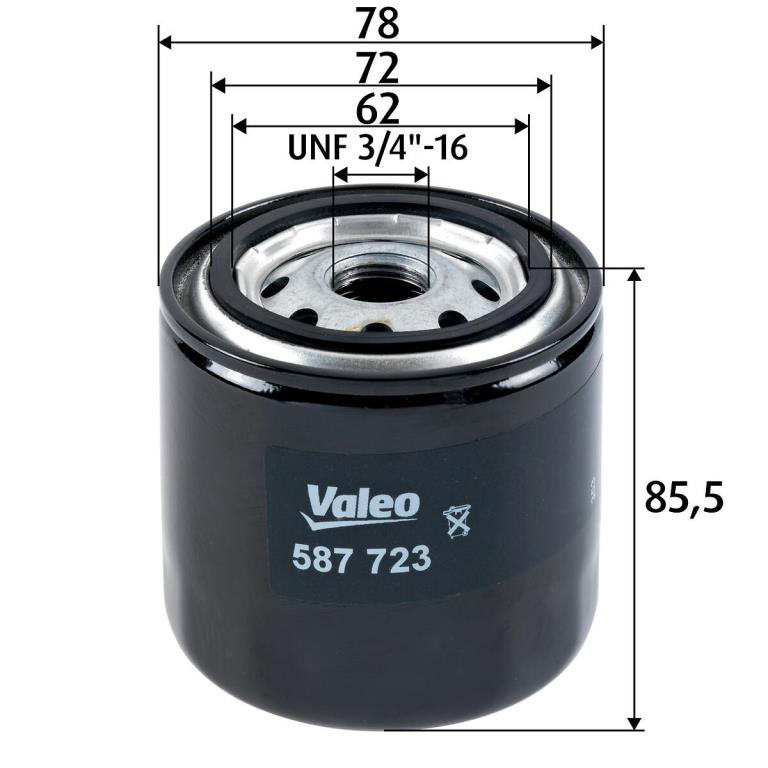 Filtre à carburant (Filtre à gasoil) VALEO ref. 587723