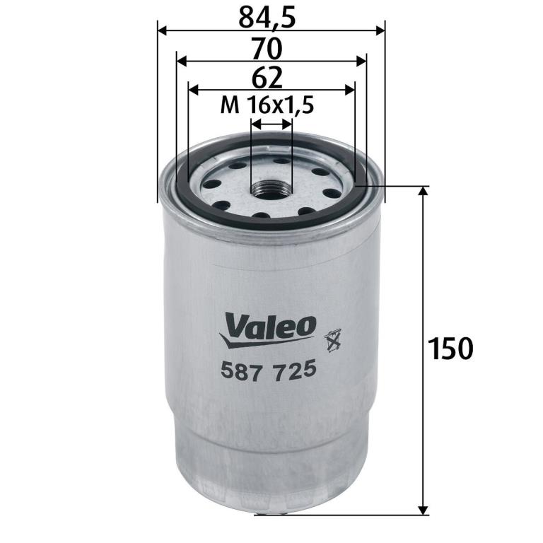 Filtre à carburant (Filtre à gasoil) VALEO ref. 587725