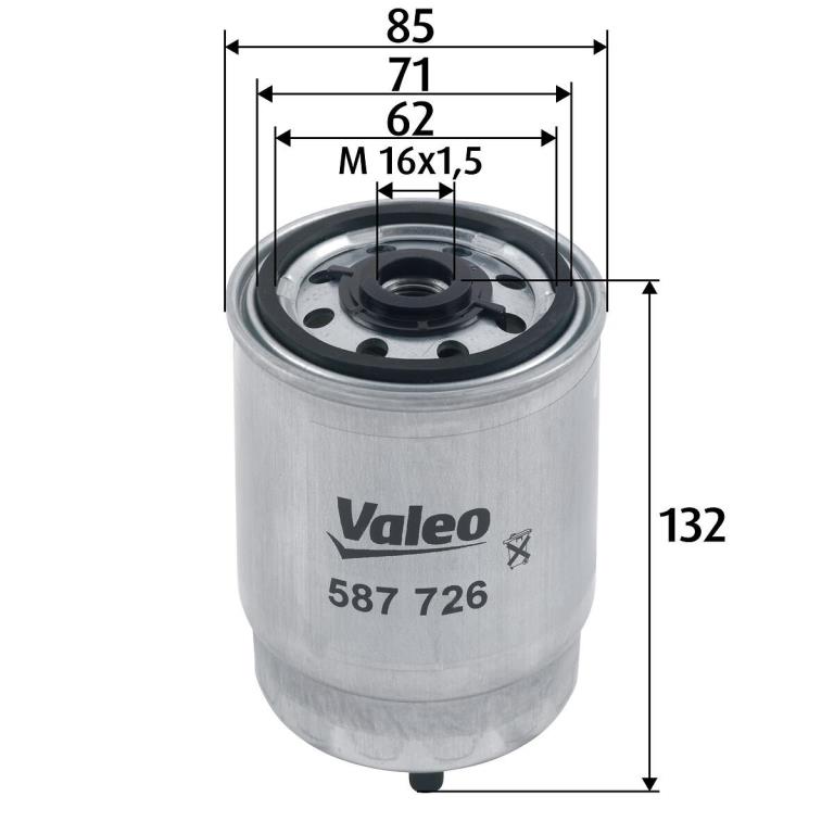 Filtre à carburant (Filtre à gasoil) VALEO ref. 587726