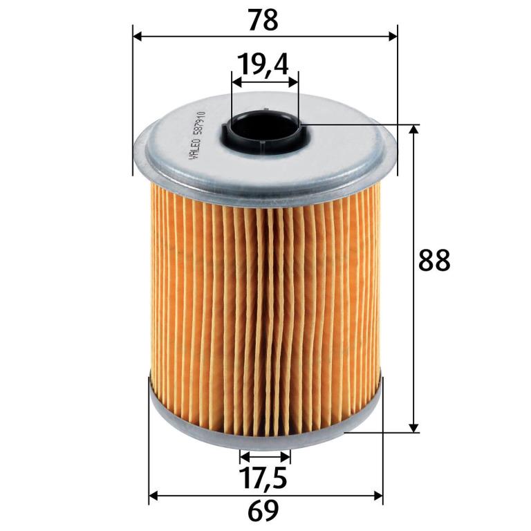 Filtre à carburant (Filtre à gasoil) VALEO ref. 587910