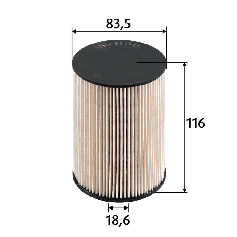 Filtre à carburant (Filtre à gasoil) VALEO ref. 587919
