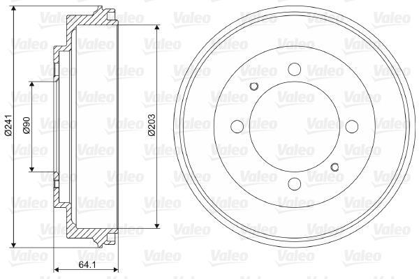 Tambour de frein VALEO ref. 237081