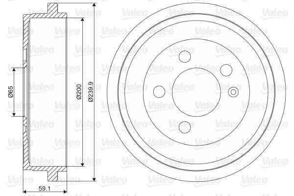 Tambour de frein VALEO ref. 237099