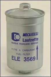 Filtre à carburant (Filtre à gasoil) MECAFILTER ref. ELE3569