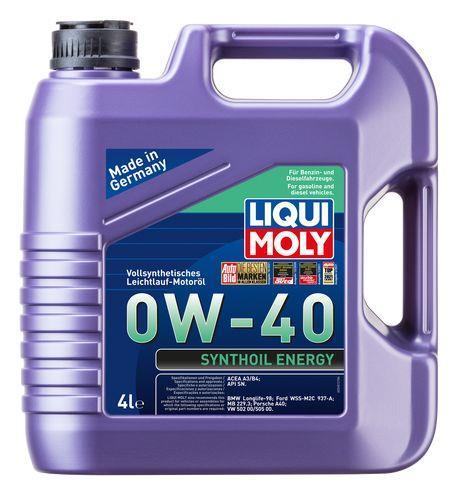 Huile moteur LIQUI MOLY SYNTHOIL ENERGY 0W-40 4L - ref. 2451