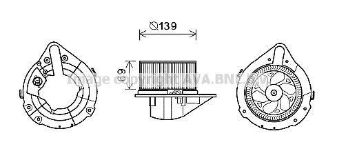 Ventilador habitáculo AVA Deutschland GmbH ref. AI8372