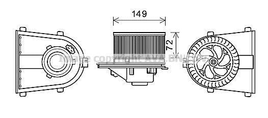 Ventilador habitáculo AVA Deutschland GmbH ref. AI8378