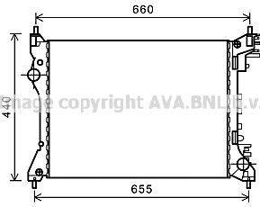 Radiateur moteur (Radiateur de refroidissement) AVA Deutschland GmbH AL2117