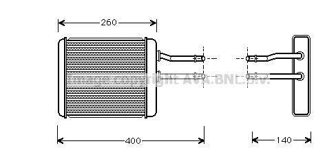 Radiateur de chauffage AVA Deutschland GmbH ref. AL6072