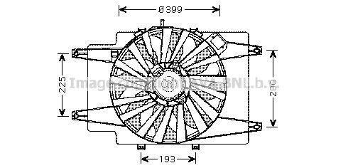 Ventilateur de refroidissement du moteur (Motoventilateur) AVA Deutschland GmbH AL7506
