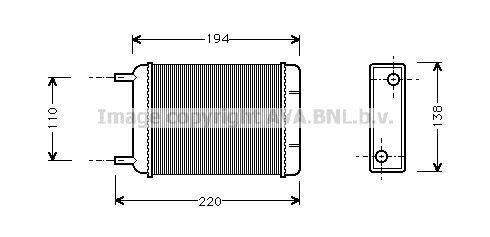 Radiateur de chauffage AVA Deutschland GmbH AU6049