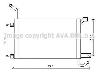 Radiateur moteur (Radiateur de refroidissement) AVA Deutschland GmbH ref. AUA2224