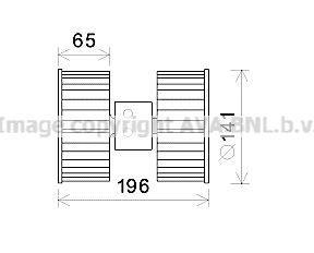 Pulseur d'air habitacle (Ventilateur habitacle) AVA Deutschland GmbH ref. BW8475