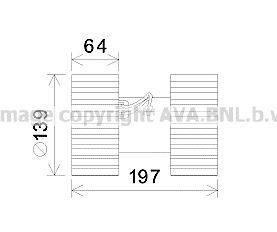 Ventilador habitáculo AVA Deutschland GmbH ref. BW8480