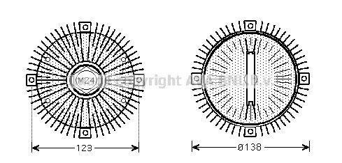 Acoplamento viscoso AVA Deutschland GmbH ref. BWC322