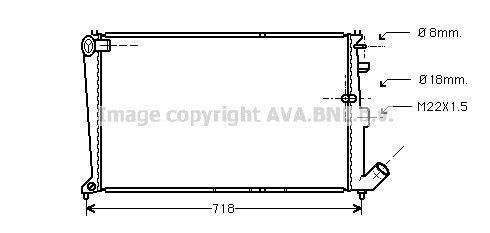 Radiateur moteur (Radiateur de refroidissement) AVA Deutschland GmbH CN2010