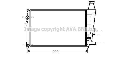 Radiateur moteur (Radiateur de refroidissement) AVA Deutschland GmbH CN2051