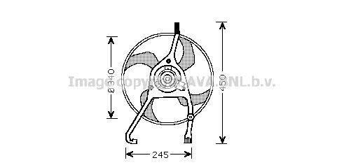 Ventilador do motor AVA Deutschland GmbH ref. CN7538