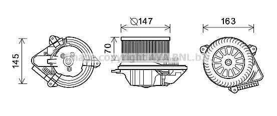 Ventilador habitáculo AVA Deutschland GmbH ref. CN8293