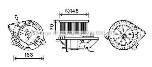 Ventilador habitáculo AVA Deutschland GmbH ref. CN8295