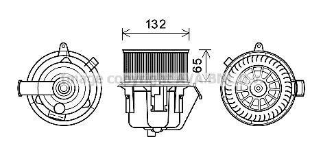 Pulseur d'air habitacle (Ventilateur habitacle) AVA Deutschland GmbH ref. CN8297