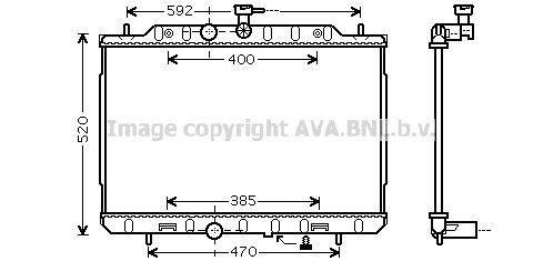 Radiateur moteur (Radiateur de refroidissement) AVA Deutschland GmbH ref. DN2292