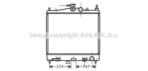 Radiateur moteur (Radiateur de refroidissement) AVA Deutschland GmbH ref. DNA2211