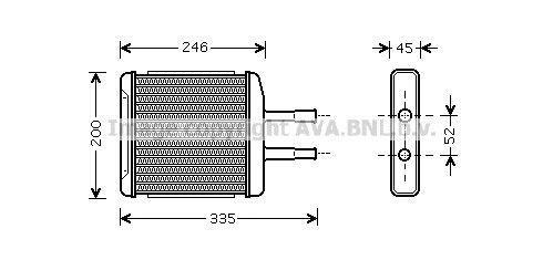 Radiateur de chauffage AVA Deutschland GmbH ref. DW6059