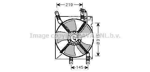 Ventilateur de refroidissement du moteur (Motoventilateur) AVA Deutschland GmbH DW7508