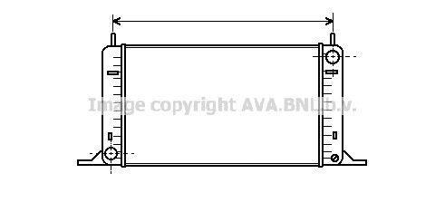 Radiateur moteur (Radiateur de refroidissement) AVA Deutschland GmbH FD2096