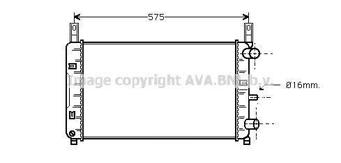 Radiateur moteur (Radiateur de refroidissement) AVA Deutschland GmbH FD2117