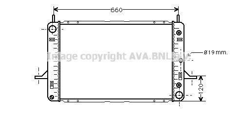 Radiateur moteur (Radiateur de refroidissement) AVA Deutschland GmbH FD2120