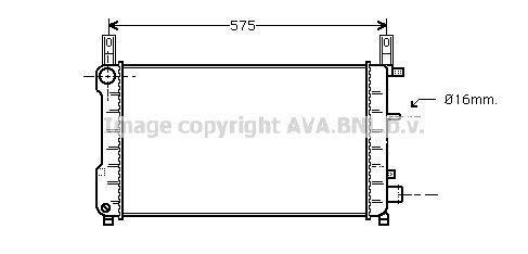 Radiateur moteur (Radiateur de refroidissement) AVA Deutschland GmbH FD2198