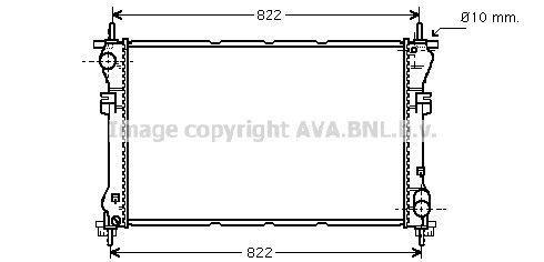 Radiateur moteur (Radiateur de refroidissement) AVA Deutschland GmbH ref. FD2320