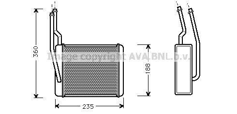 Radiateur de chauffage AVA Deutschland GmbH ref. FD6272