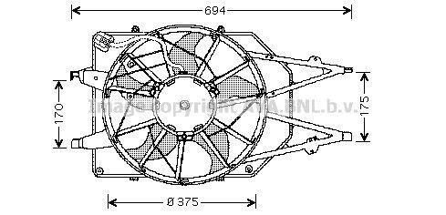 Ventilador do motor AVA Deutschland GmbH ref. FD7508