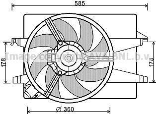 Ventilador do motor AVA Deutschland GmbH ref. FD7553
