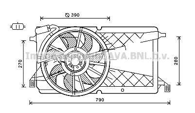 Ventilador do motor AVA Deutschland GmbH ref. FD7566