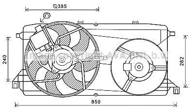 Ventilador do motor AVA Deutschland GmbH ref. FD7580