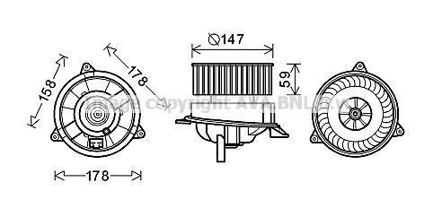 Ventilador habitáculo AVA Deutschland GmbH ref. FD8495