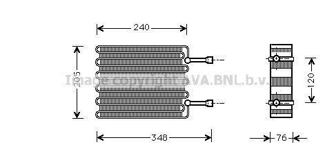 Evaporateur climatisation AVA Deutschland GmbH FDV022