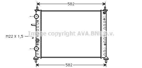 Radiateur moteur (Radiateur de refroidissement) AVA Deutschland GmbH FT2161