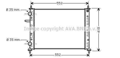 Radiateur moteur (Radiateur de refroidissement) AVA Deutschland GmbH FT2229