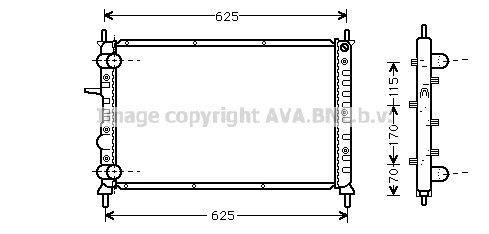 Radiateur moteur (Radiateur de refroidissement) AVA Deutschland GmbH FT2231