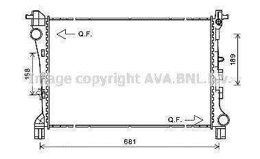 Radiateur moteur (Radiateur de refroidissement) AVA Deutschland GmbH ref. FT2420