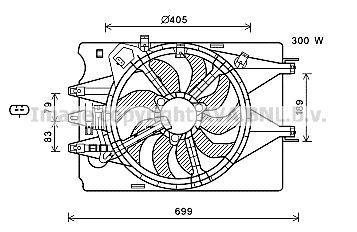 Ventilador do motor AVA Deutschland GmbH ref. FT7600