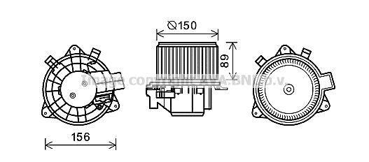 Ventilador habitáculo AVA Deutschland GmbH ref. FT8417