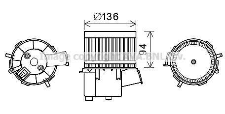 Ventilador habitáculo AVA Deutschland GmbH ref. FT8434