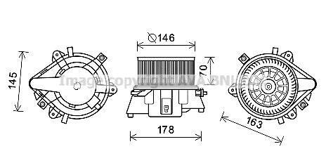 Ventilador habitáculo AVA Deutschland GmbH ref. FT8451