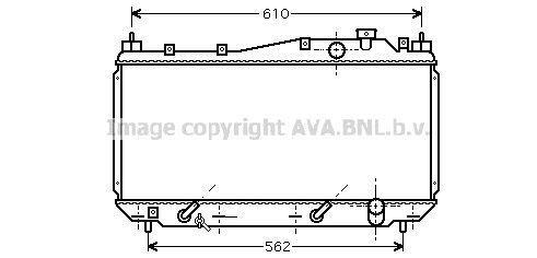 Radiateur moteur (Radiateur de refroidissement) AVA Deutschland GmbH ref. HD2114